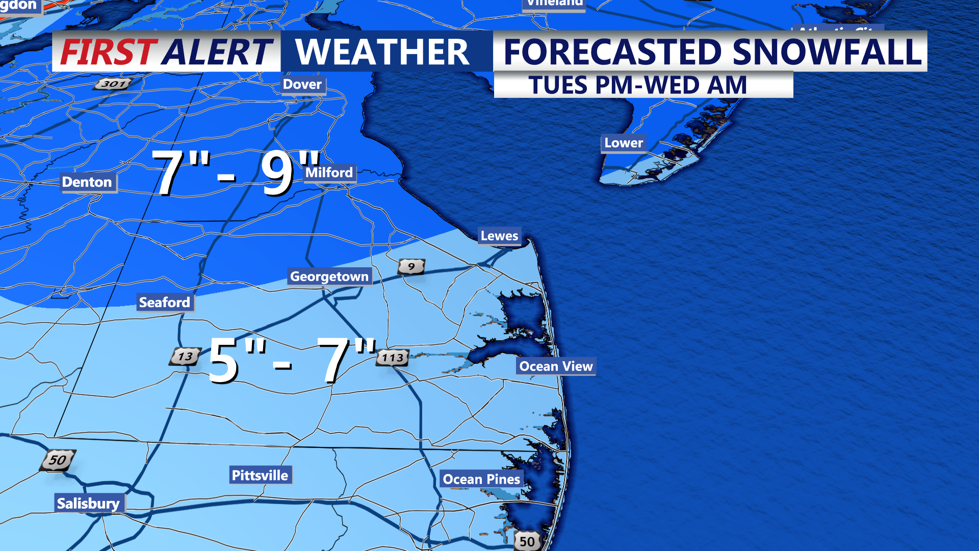 Forecasted Snowfall